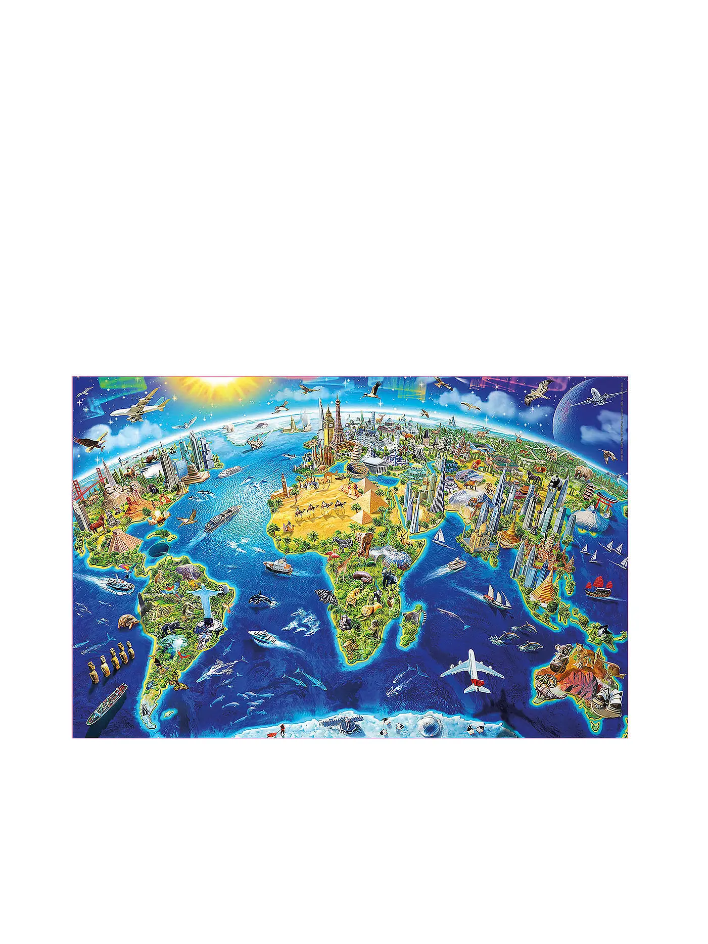 EDUCA | Wahrzeichen 1000 Teile Miniature Puzzle | 